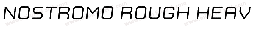 Nostromo Rough Heavy字体转换